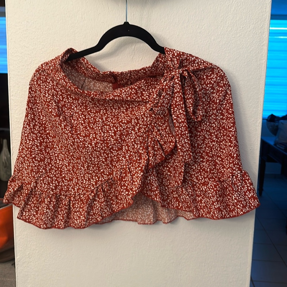 Floral short skirt
